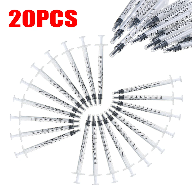 Gel Refill Pack - 20 Siringhe Monouso in Plastica da