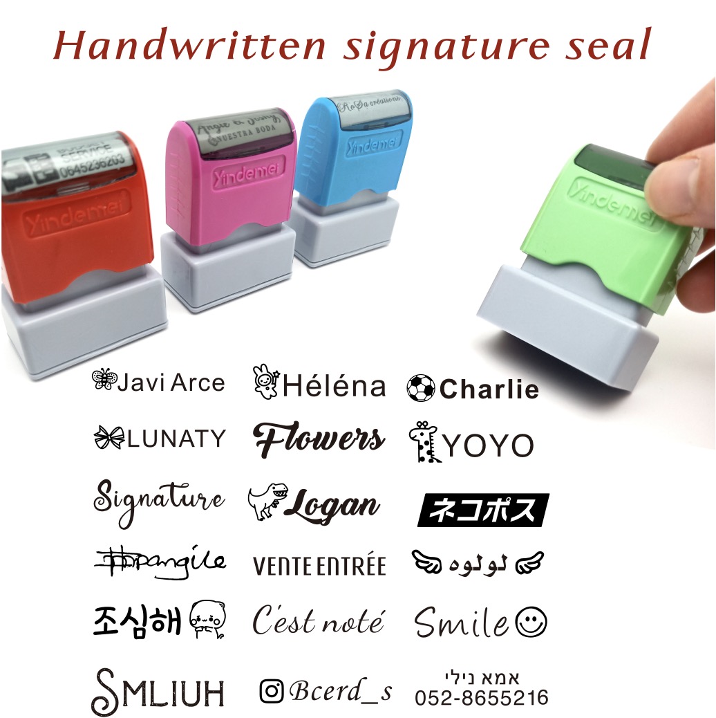 Rubber Date Stamp - Nome dell'insegnante personalizzato Timbro a inchiostro