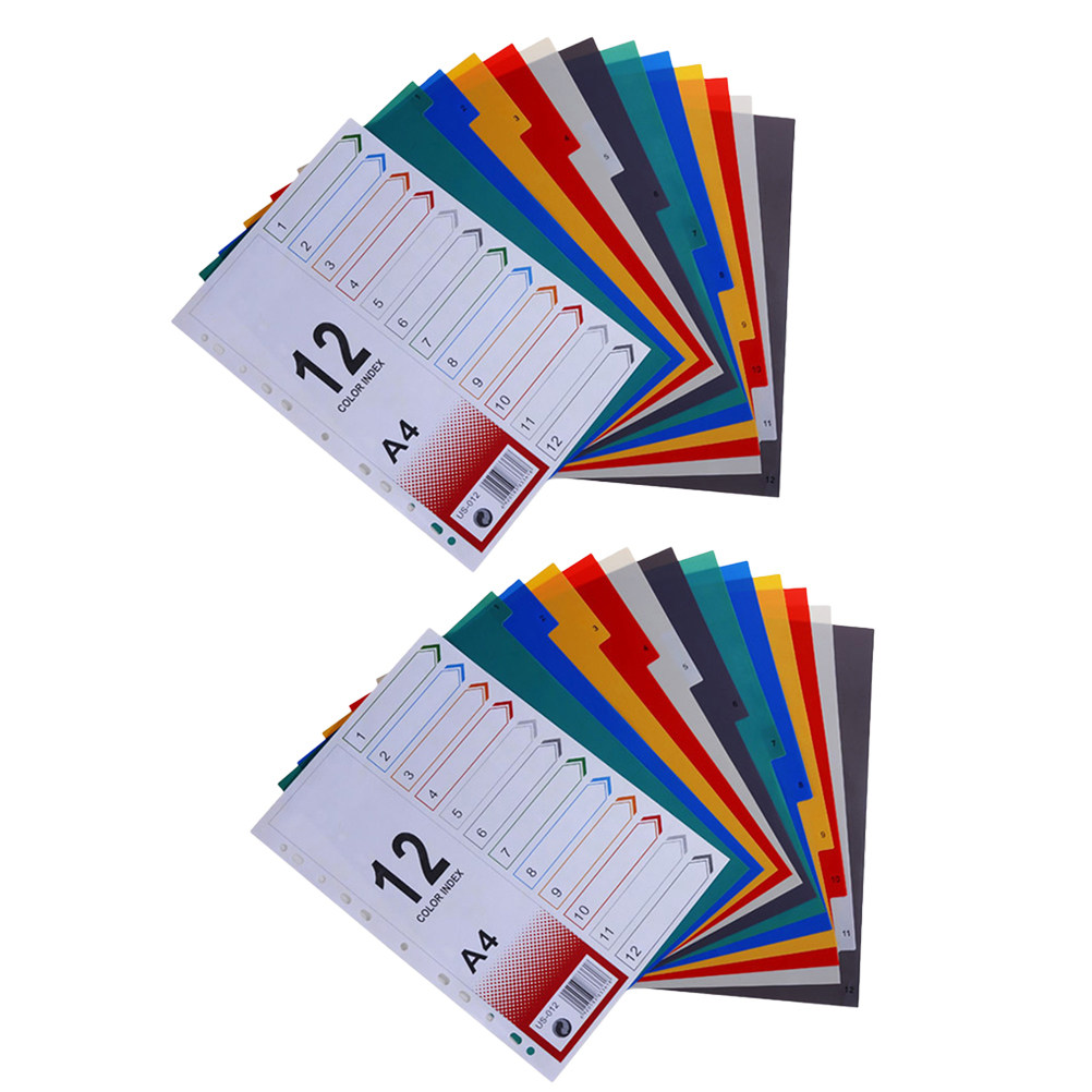 Tab Divider A4 - 2 Pezzi di Ricambi per Divisori