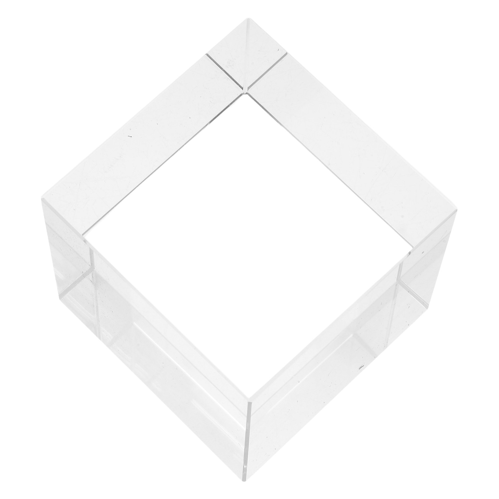 Book Weight Glass - Fermacarte Quadrato in Cristallo, Blocco di