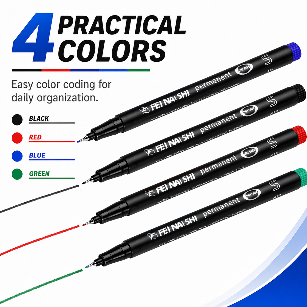 4/12 Pezzi Pennarelli Permanen - Correction Pen Fine recensione e prezzo