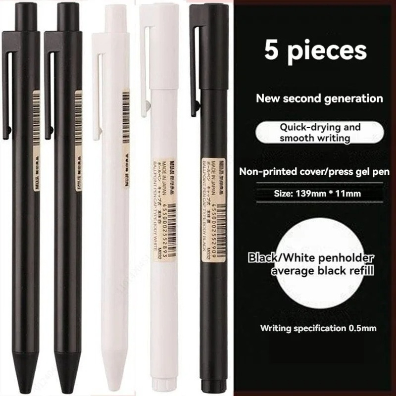 Penne Gel Nere con Punta a Pro - Muji Stationery Gel Pen recensione e prezzo