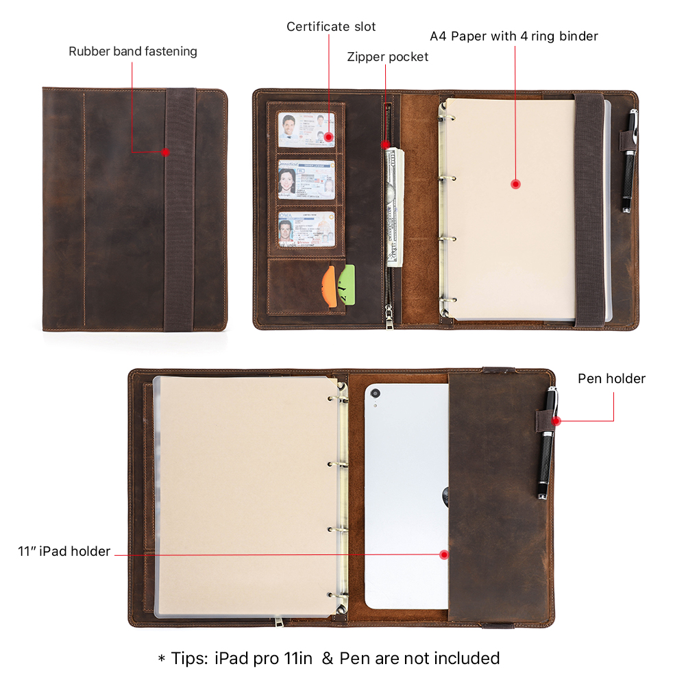 Portafoglio di lusso con coper - Binder A4 Lever recensione e prezzo